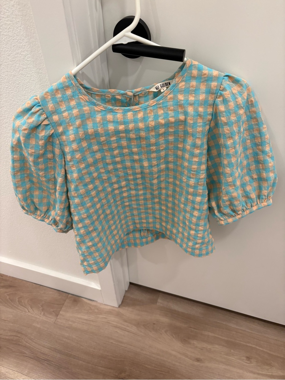 Ali golden puff sleeve top